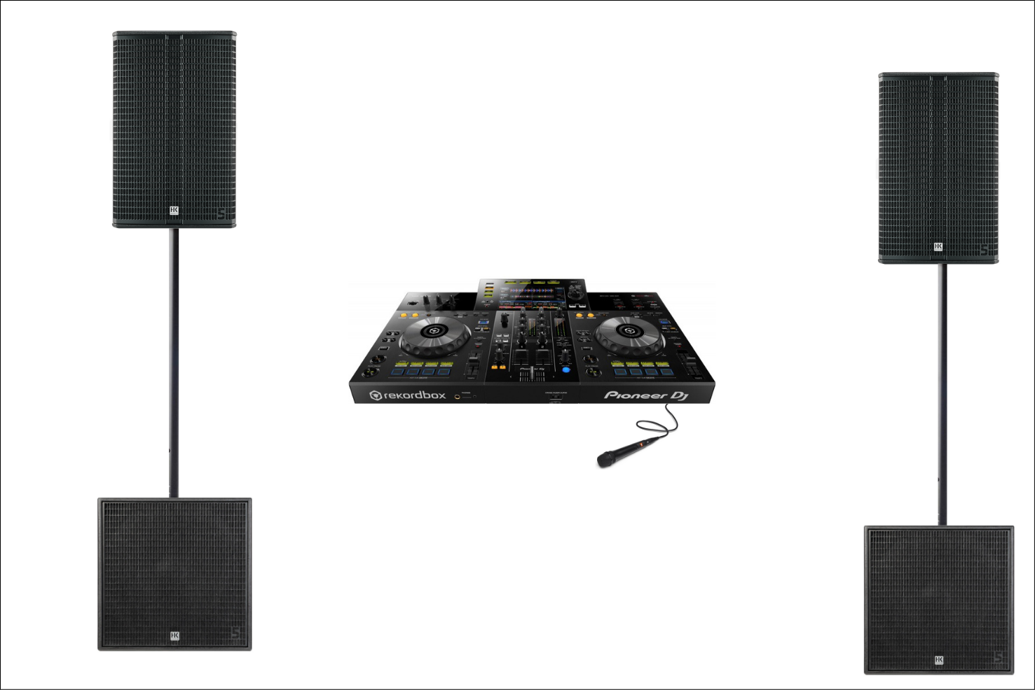 Audioset tot 100 Pers.